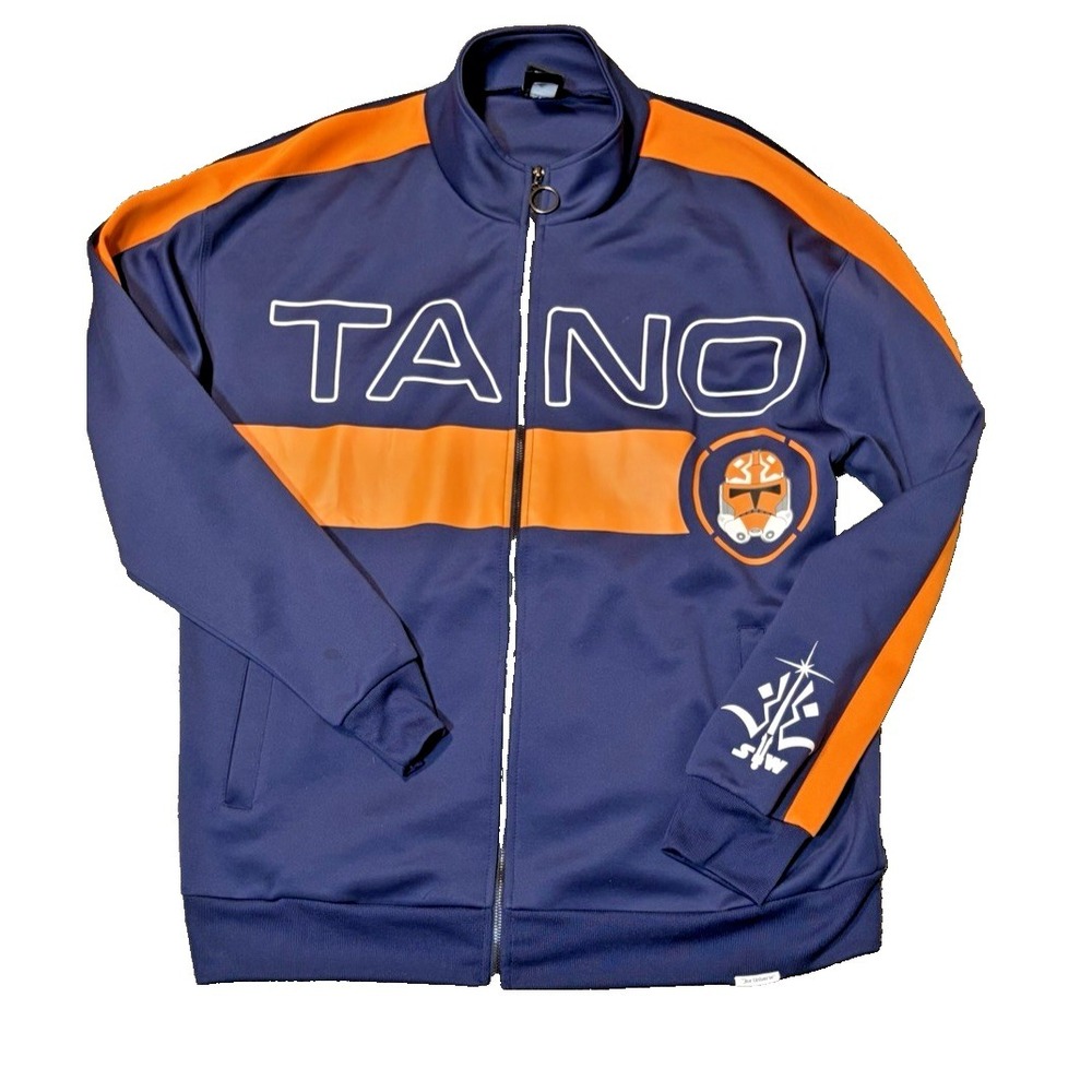 Star Wars Ahsoka Tano Asymmetrical Full Zip Hoodie Blue Sz Large Our Universe